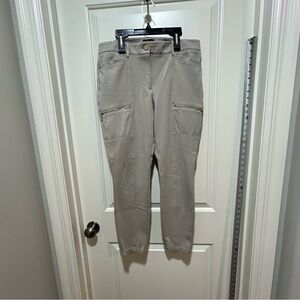 White House Black Market women’s size 10 Beige ankle Cargo Pants.  Like new